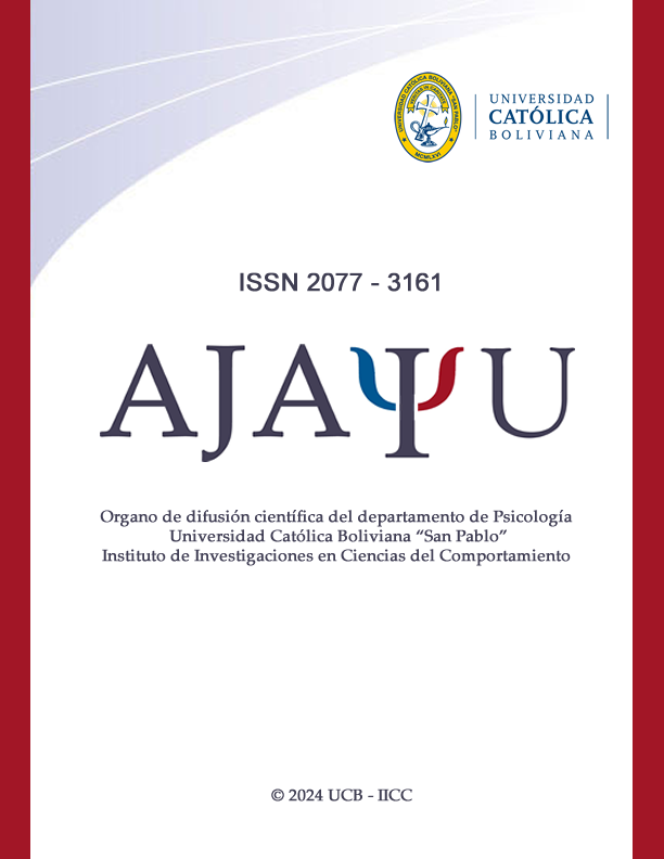 					View Vol. 22 No. 2 (2024): Revista AJAYU - agosto 2024
				